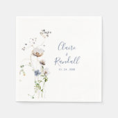 Wild Forest Floral Wedding Napkins Servet (Voorkant)