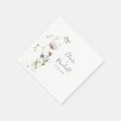 Wild Forest Floral Wedding Napkins Servet (Hoek)