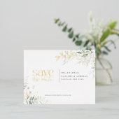 Wild Forest Greenery bewaar de uitnodiging tot Fol (Staand Voorkant)