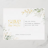 Wild Forest Greenery bewaar de uitnodiging tot Fol (Voorkant)