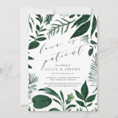 Wild Forest Love is Patient Wedding Postponement Kaart (Voorkant)