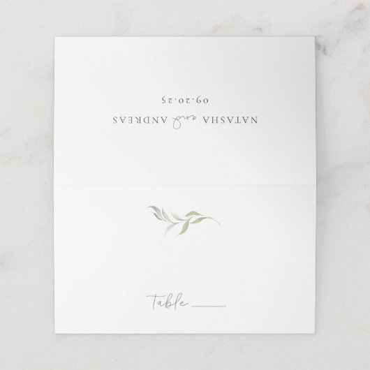 Wild Forest Minimalist Wedding (Buitenkant ongevouwen)