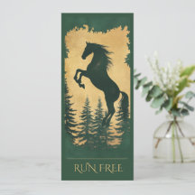 Wild Forest Paard Kaart — Ren Vrij