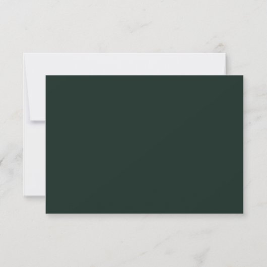 Wild Forest Pine Trees Bruiloft QR Code RSVP Kaartje (Achterkant)