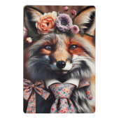 Wild fox wearing a tie cute  mini klembord (Achterkant)
