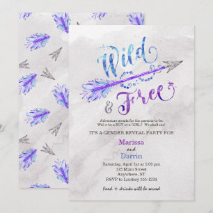 "Wild & Free Arrow" Geslacht onthullen Party uitno Kaart