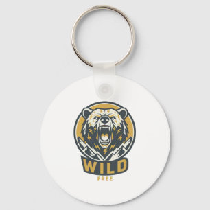 WILD & FREE Beerembleem Sleutelhanger