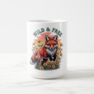 Wild & Free Fox Mok Natuur Wildlife Koffie