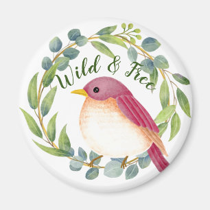 Wild & Free Song Bird  Magneet