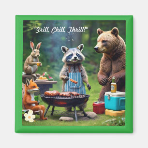 "Wild Friends BBQ Co." Magneet