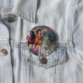 Wild gallop ronde button 7,6 cm (In situ)