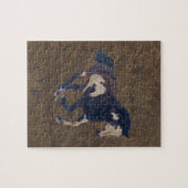 Wild Galloping Pinto American Paint Horse Legpuzzel (Horizontaal)