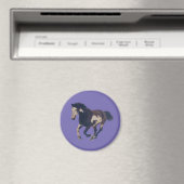 Wild Galloping Pinto American Paint Horse Magneet (Insitu (Vaatwasser))