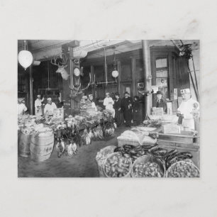 Wild Game & Seafood Market, 1895 Briefkaart