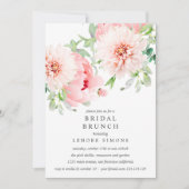Wild Garden Dahlia Bouquet Bridal Brunch Wedding Kaart (Voorkant)