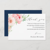 Wild Garden Dahlia Wedding bedankt (Voorkant / Achterkant)