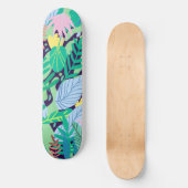 Wild Garden | Eclectisch modern Oerwoud van Boho Skateboard (Voorkant)