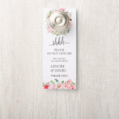 Wild Garden Floral bruiloft gast niet storen (Op knop)