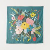 Wild Garden Flowers Wandkleed (Voorkant (horizontaal))