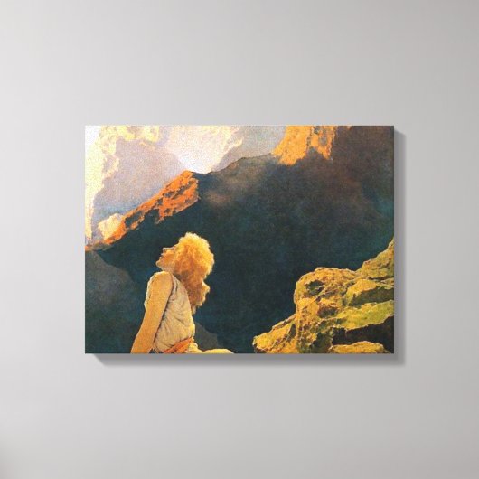 Wild Geese door Maxfield Parrish Canvas Afdruk (Voorkant)