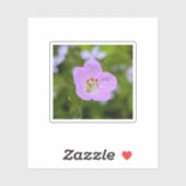 Wild Geranium Whisper — Nature Sticker (Feuille)