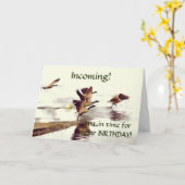 "Wild Goose Chase" — Rendende ganzen Kaart (Gele Bloem)