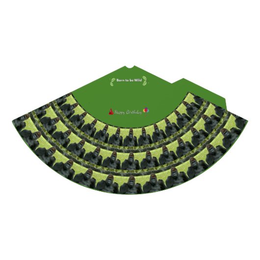 Wild Gorilla Birthday Party Pattern Feesthoedjes (Voorkant)