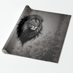 Wild Grace: opvallend portret van een leeuw Cadeaupapier
