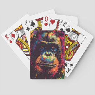 Wild Graffiti Urban Oerwoud Gorilla Pokerkaarten