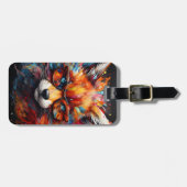 Wild Gratis Abstracte Pop Fox Bagagelabel (Voorkant horizontaal)