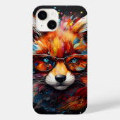 Wild Gratis Abstracte Pop Fox Case-Mate iPhone Case (Achterkant)
