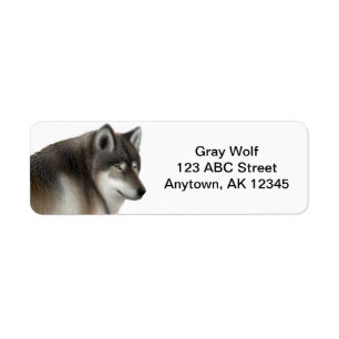 Wild Gray Wolf Etiket