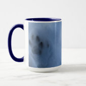 Wild Gray Wolf Paw Print in Winter Snow Mok (Links)