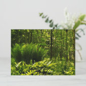 Wild Green Fern Summer Solstice Party Invitation (Debout devant)