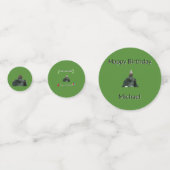 Wild Green Gorilla Party Theme Confetti (Voorkanten)