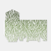 Wild Green Zebra Print Verjaardag Bedankdoosjes (Uitgevouwen)