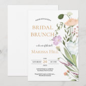 Wild greenery Vrijgezellenfeest Brunch Uitnodiging (Voorkant / Achterkant)