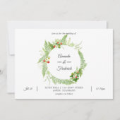 Wild Greenery Wedding Kaart (Voorkant)