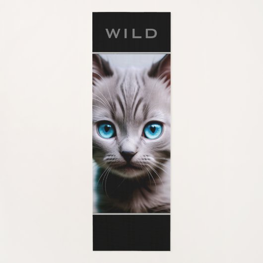 Wild Grey Kitten - Yoga Mat (Voorkant)
