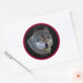 WILD GREY WOLF Wildlife Stickers (Envelop)