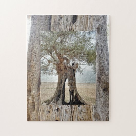 Wild Grieks Olijfboom Keepsake Puzzel (Verticaal)