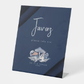 Wild & grillig Motief Wedding Favors ID1110 Reclamebord Met Voetstuk (Voorkant)