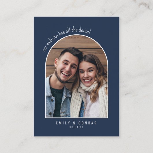 Wild & grillige bruiloft website ID1110 Informatiekaartje (Voorkant)