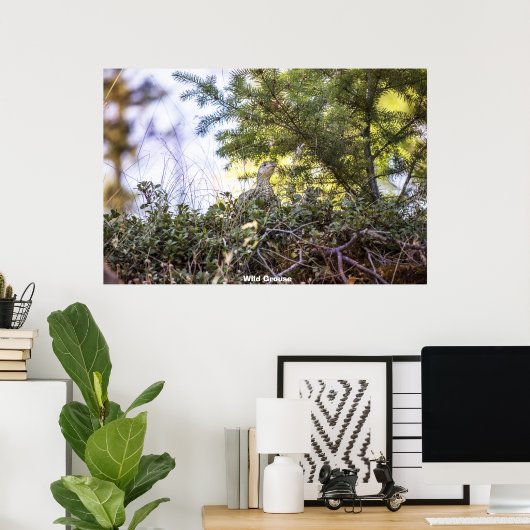 Wild Grouse Poster (Thuiskantoor)