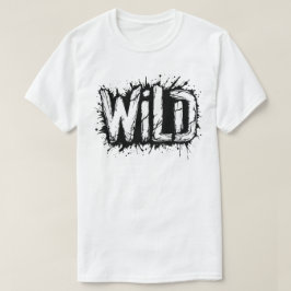 Wild Grunge-typografie T-shirt