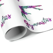 Wild Gymnastiek Meisje | Gymnastiek met dierenprin Cadeaupapier (Rol Hoek)