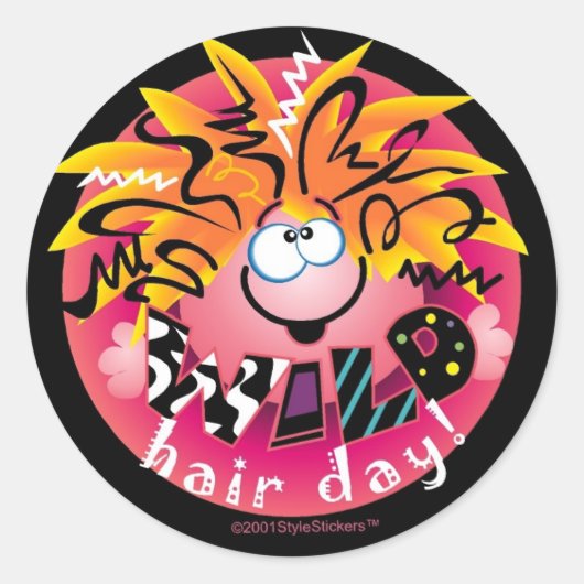 WILD Hair Day StyleStickers™ Stickers (Voorkant)