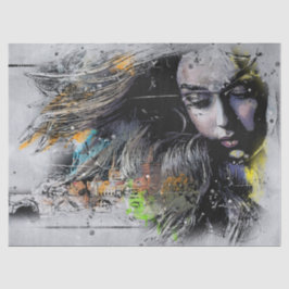 Wild Hair Vrouwen Artistiek Tissuepapier