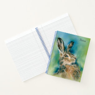 Wild Hare Exuberance Pastel Art Notitieboek