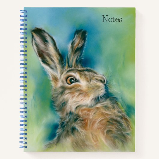 Wild Hare Exuberance Pastel Art Notitieboek (Voorkant)